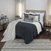 Indigo Queen 100% Cotton 300 Thread Count Machine Washable Down Alternative Comforter